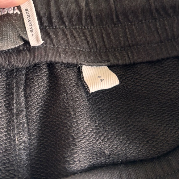 Burberry Stephan Check Trim Black Cotton Joggers Women’s Size Small - Picture 5 of 7